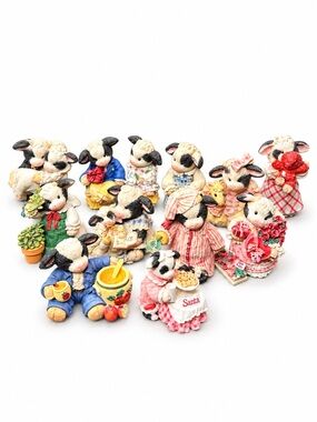Mary’s Moo Moo’s Vintage Cow Resin Figurines